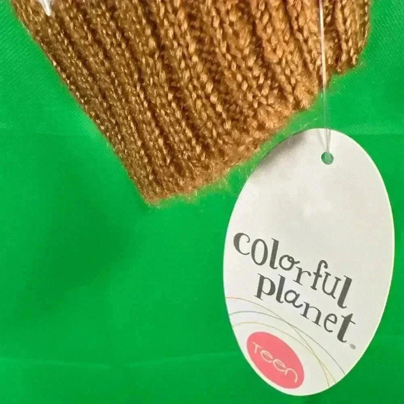 Colorful Planet Tan Pink Aztec Hooded Sweater Girl's Size Large 14 NWT - Picture 3 of 8